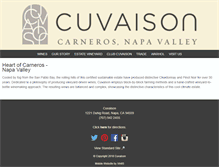 Tablet Screenshot of cuvaison.com